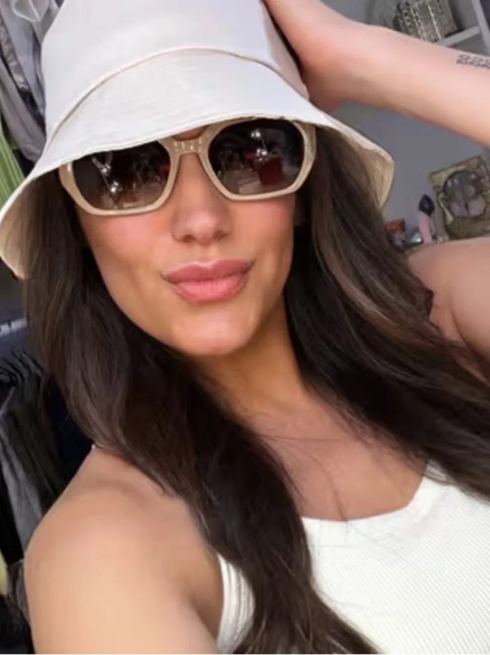 Nib velvet eyewear Nina Sunglasses - Biege